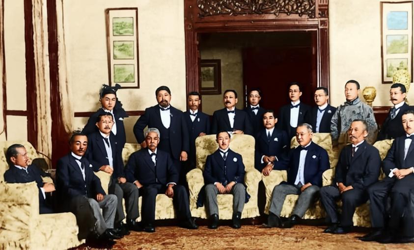 1913年5月7日晚，上海日本驻沪总领事馆（虹口领事馆二楼），孙中山设宴款待日本