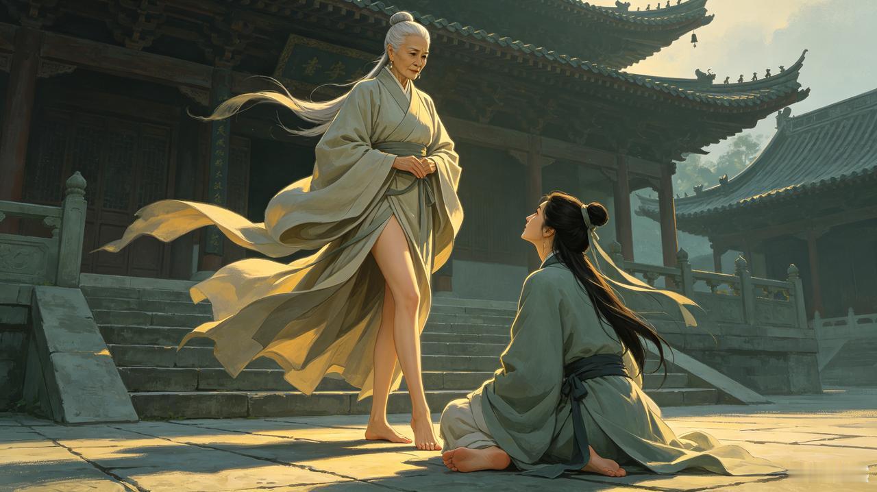 《倚天屠龙记》灭绝师太的双标：拉皮条行，自己上不行？灭绝最恨魔教，嘴上永远挂着