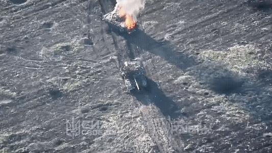这就是俄罗斯在空旷地带进攻的代价！在空旷的毫无遮掩的大平原