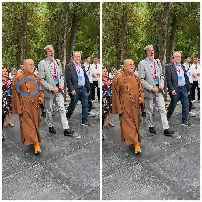 大和尚的僧袍上是不是补丁？