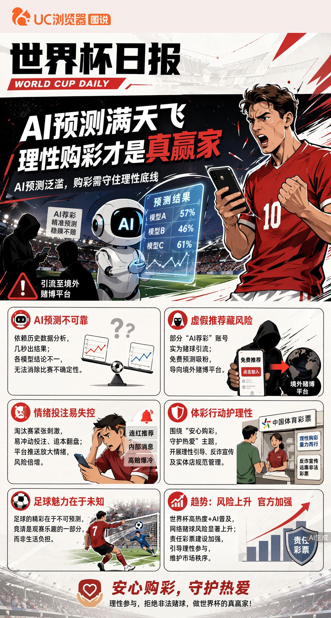 AI预测满天飞，世界杯淘汰赛理性购彩才是真赢家