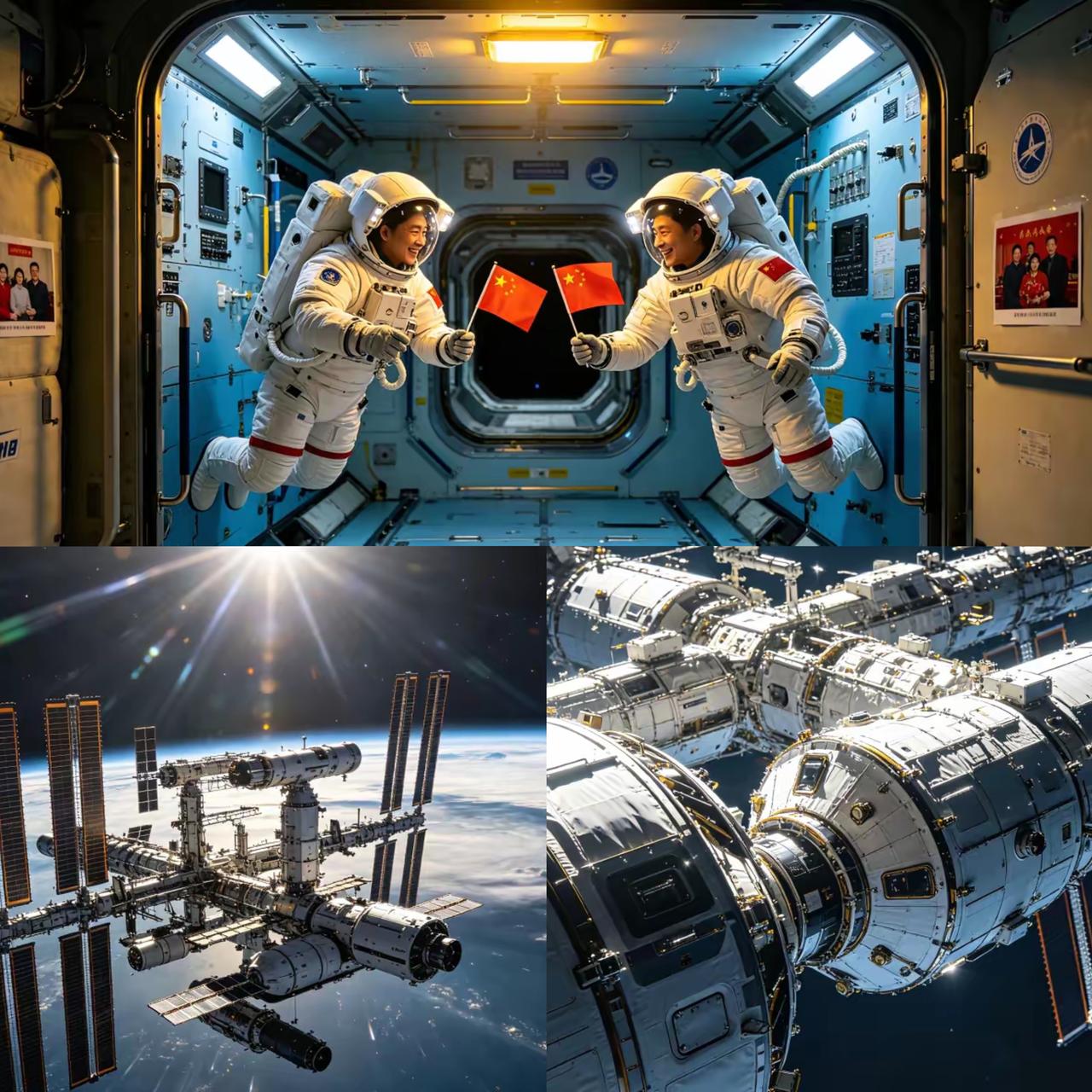 🔥神舟23号3.5小时极速对接空间站，这波中国航天直接帅炸！凌晨精准对接天和核