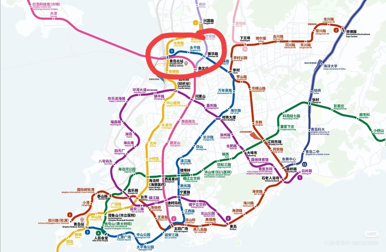 青岛北一片何德何能啊，4条地铁线[笑着哭]