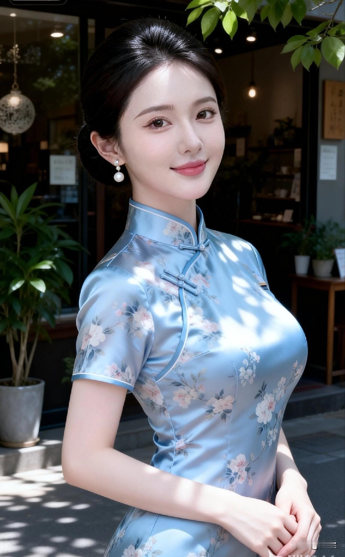 东方女性穿旗袍为什么这么美2.旗袍衬出东方女性的端庄雅致，一颦一笑都尽显古典风华