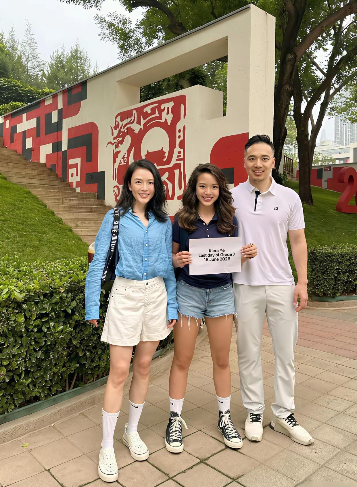 这个站姿一看就不是在国内上的大学​​​