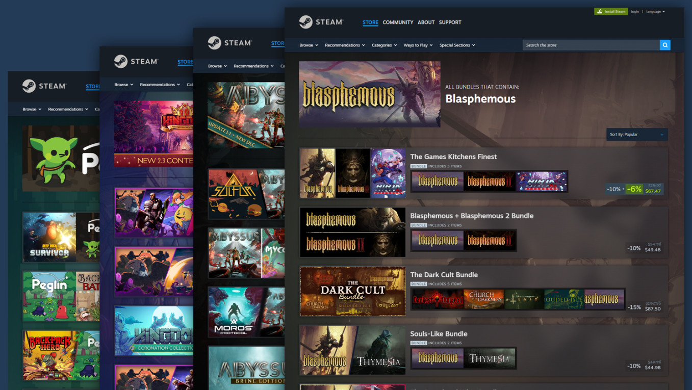 【Steam上线超方便新功能，优化游戏同捆包查找】Steam更新了一项商店功能：