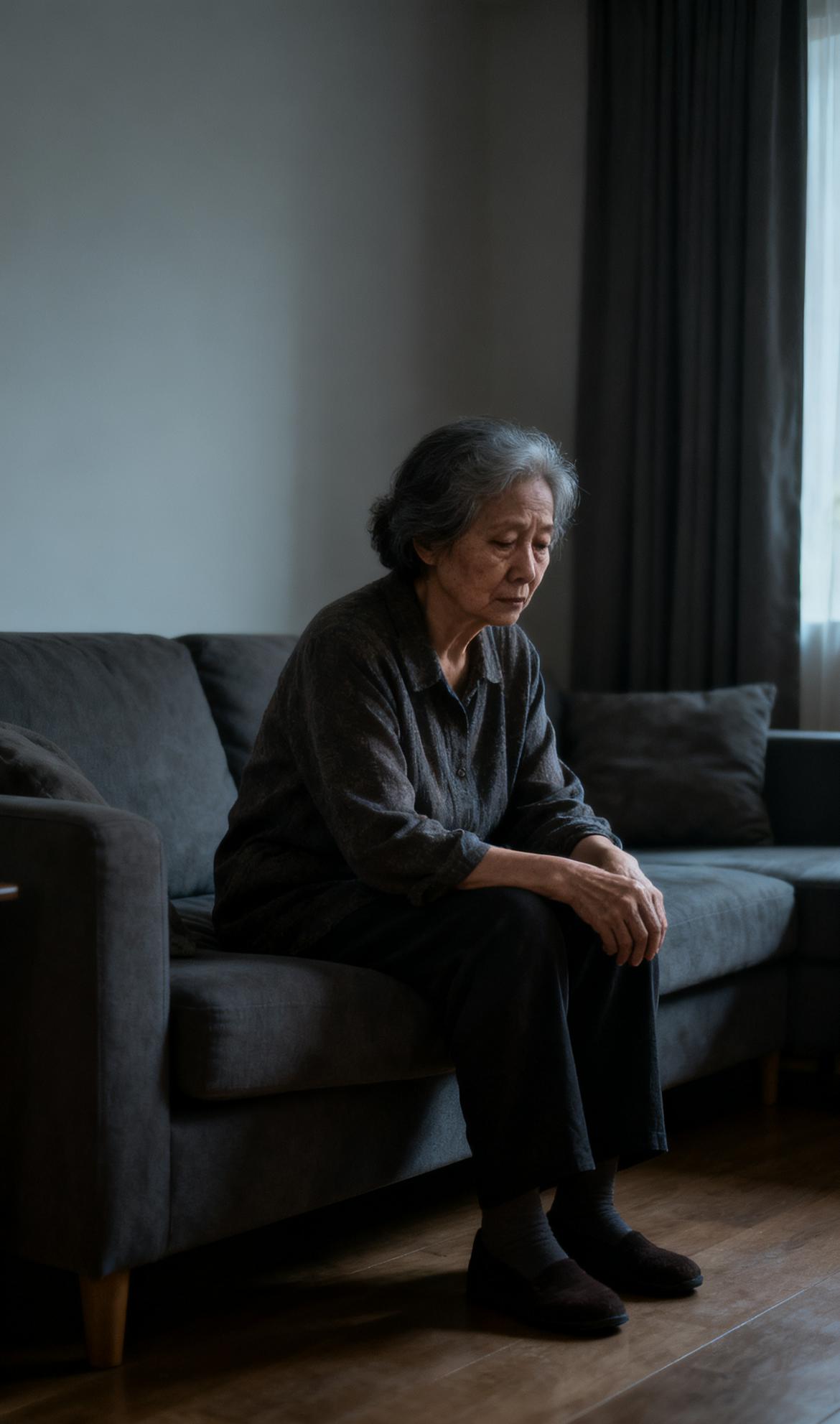 天气突然转凉了，婆婆依然穿着一件单薄的衣服，一问才知道，她把厚衣服装起来了，