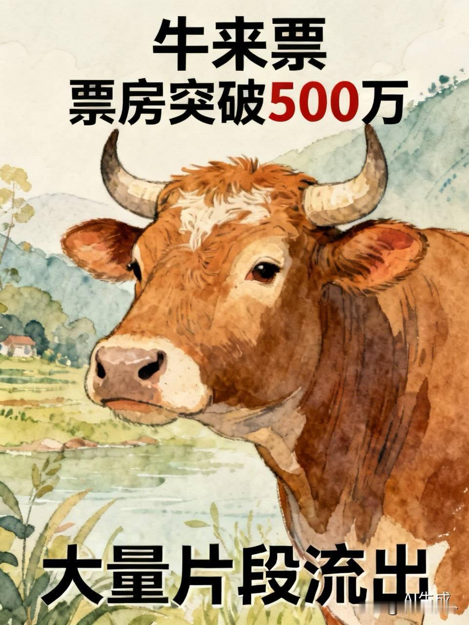 《牛来》票房突破500万了，如果传闻的“下架”不属实，或者只是个别城市的做法，那