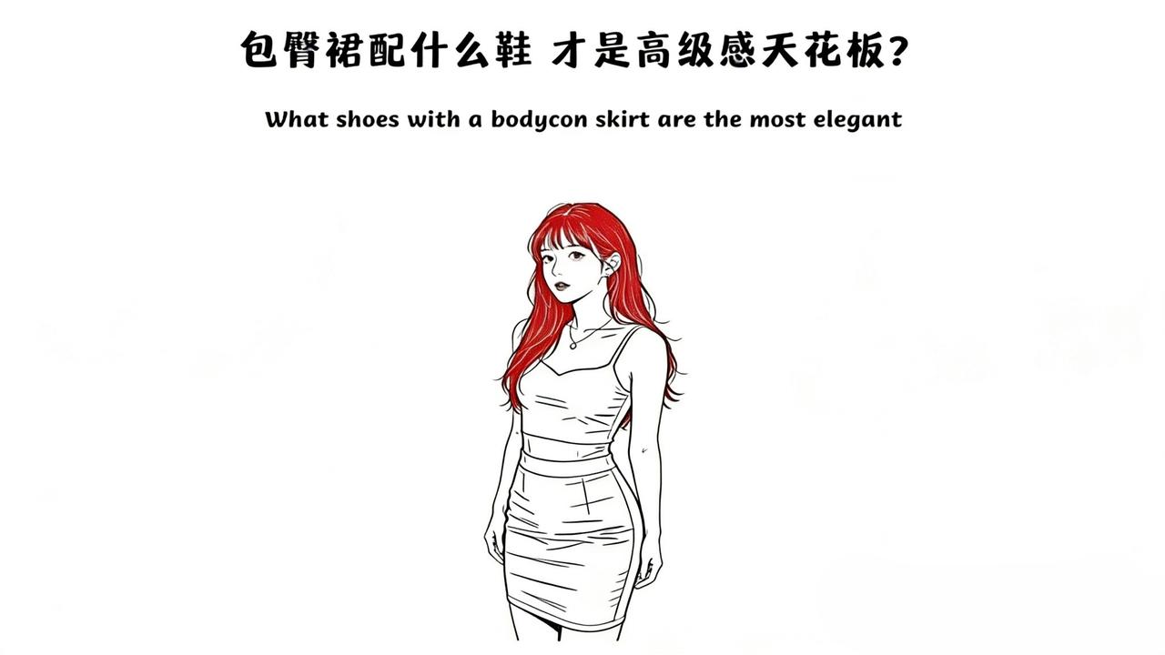 包臀裙配什么高跟鞋，才是高级感天花板英语口语每天学习一点点每天跟我涨知识