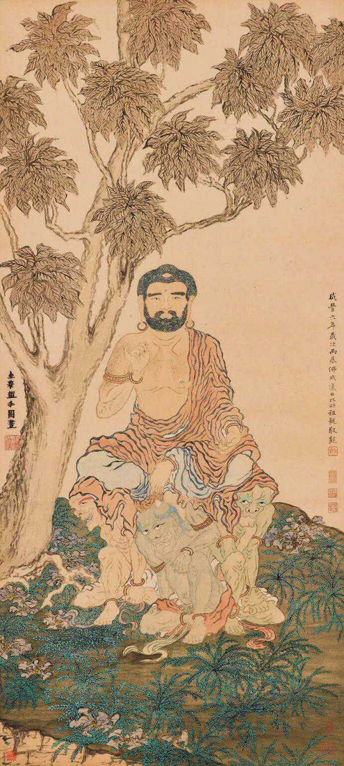 金农（1687—1763），清代书画家，扬州八怪之首。字寿门、司农、吉金，号冬心