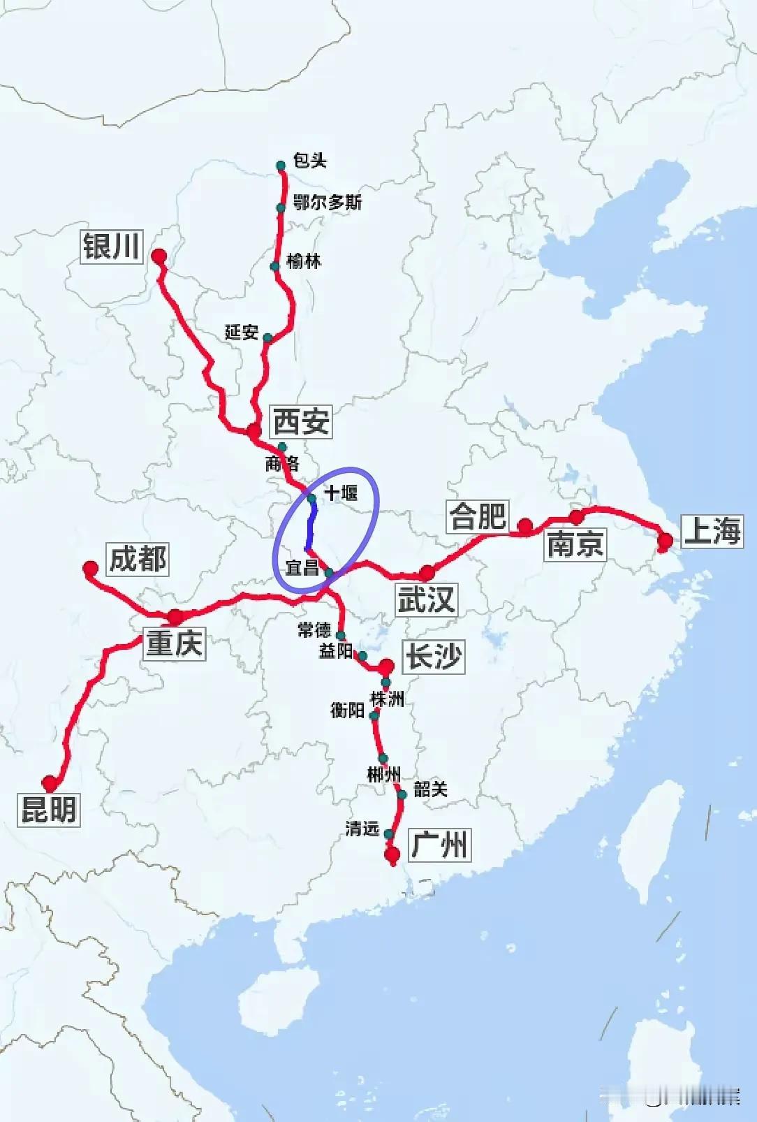 西北地区南下广东，最便捷的路线，不是走武汉中转，而是从十堰宜昌南下。如今，西