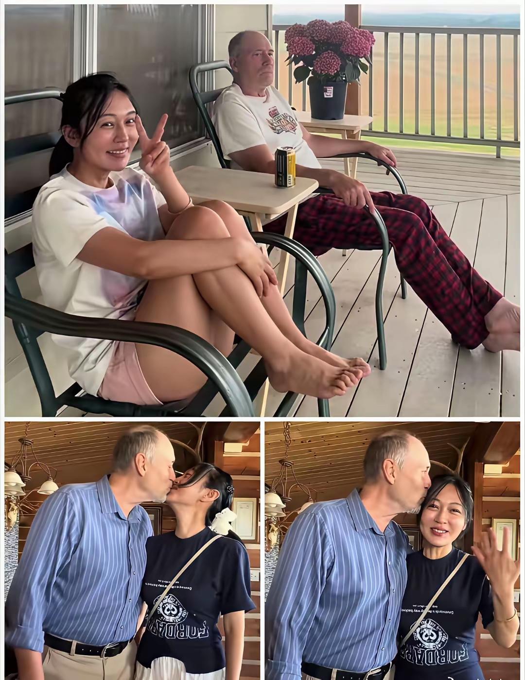 女孩找了个洋老头，是不是看上去特别的自我感动？好好的中国日子放着不过，铆着劲