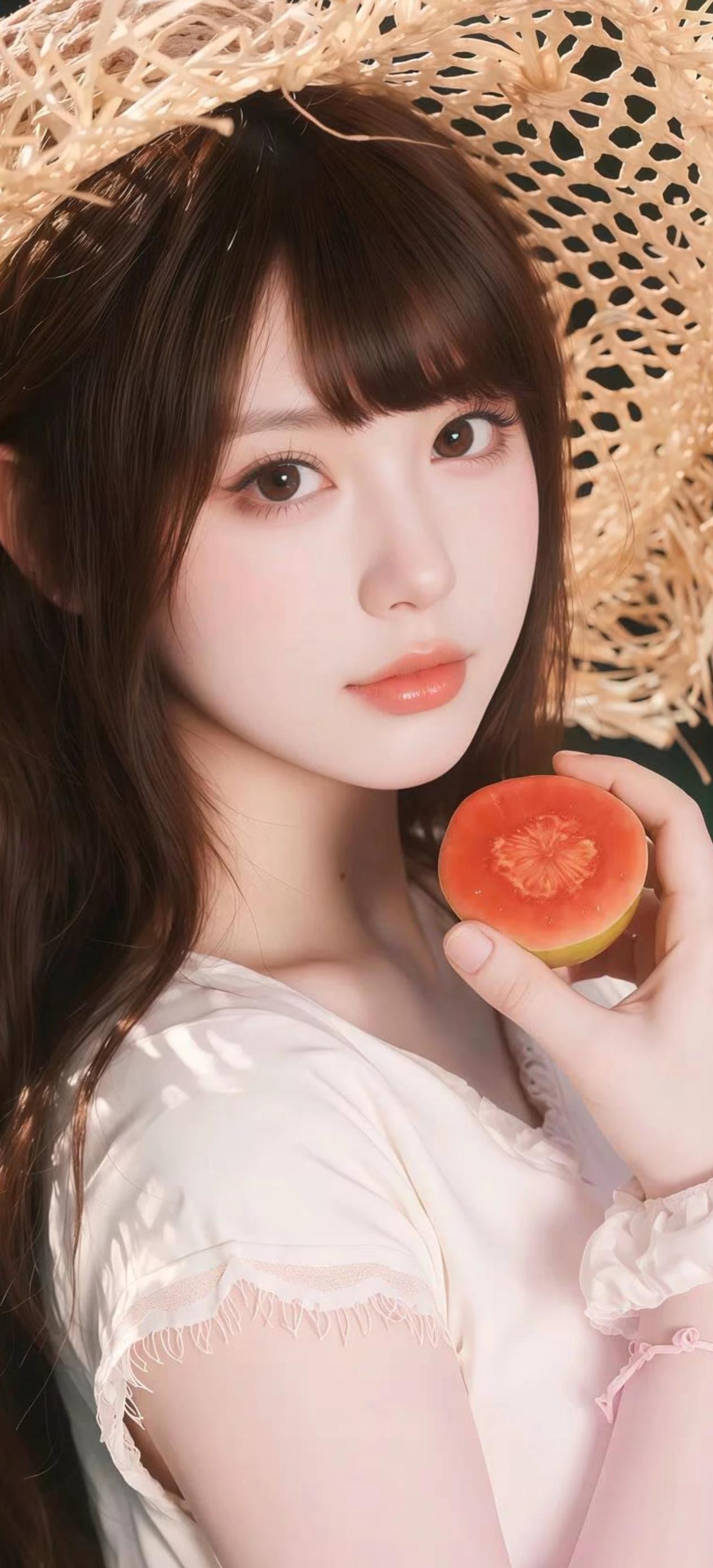 洛神何故谪凡游，素手轻纨掩玉羞。鬓绾巫山云一段，眉分湘水月双钩。诗成锦字