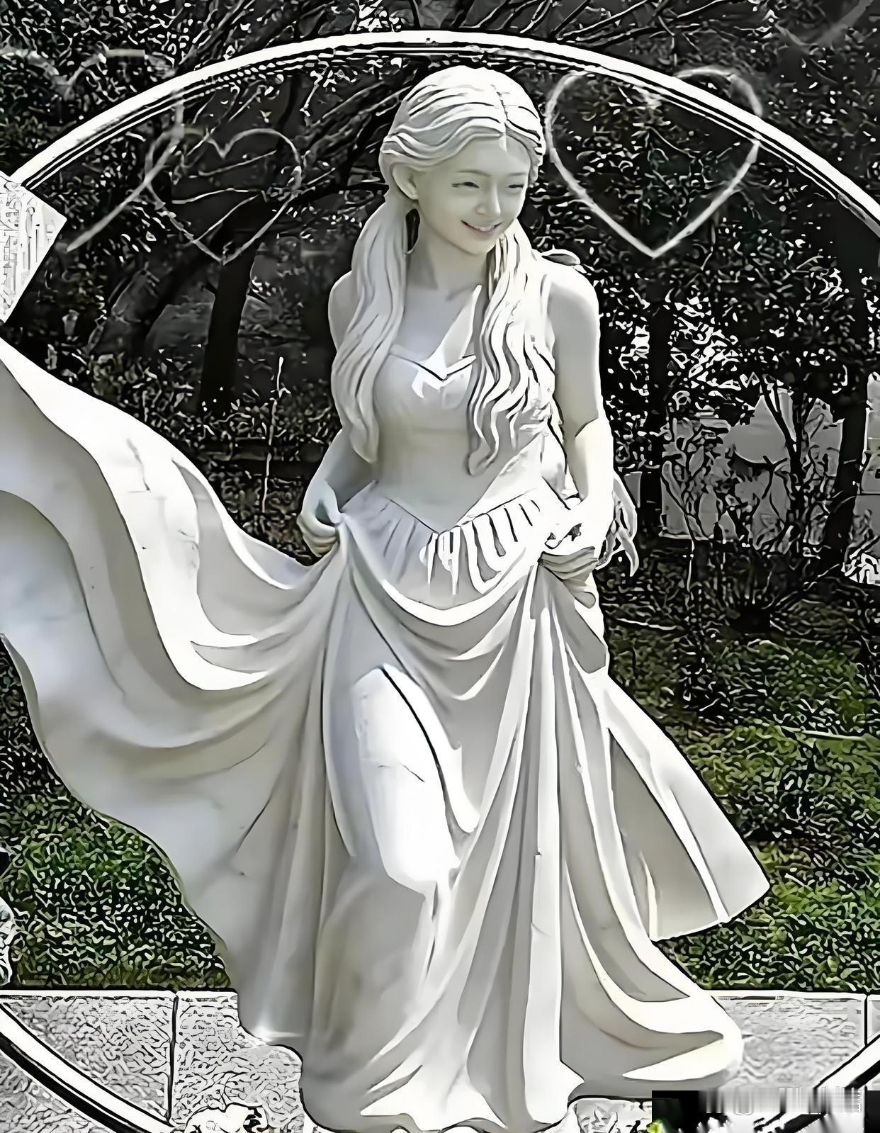 网友们改的大S雕像太美了吧，这才是她最美的样子。你们觉得呢？