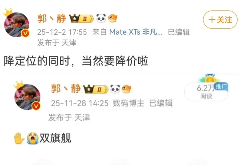 p系列陨落。微博好几个人在传pura要降档了，华为也要实行单旗舰了？如果是这