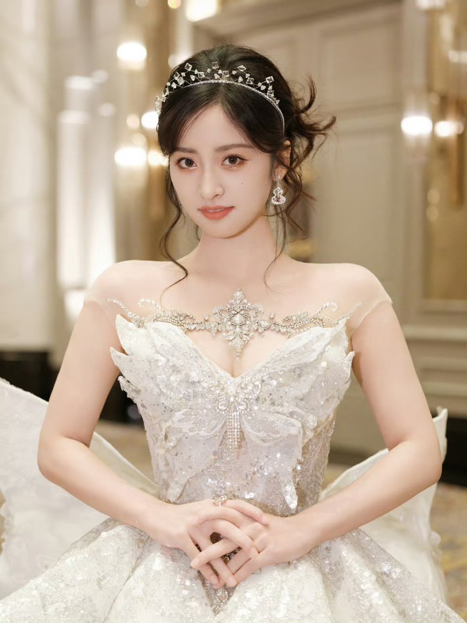 沈月银色公主裙沈月水晶公主水晶公主👑​​​