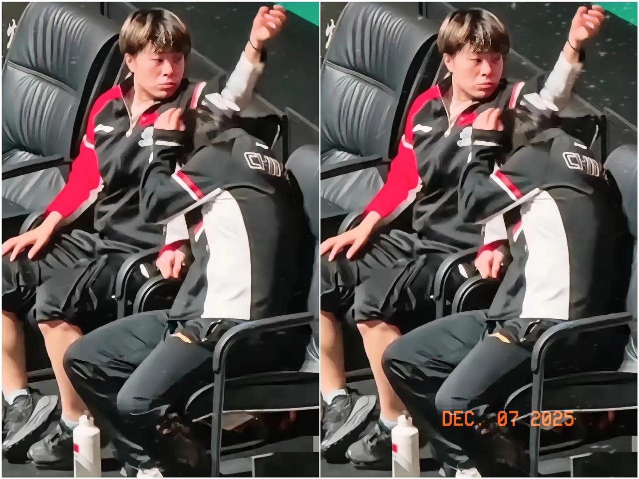 王艺迪自己都没想到，她这次上热搜，不是因为赢了多强的对手，而是在看台上，大迪瞬间