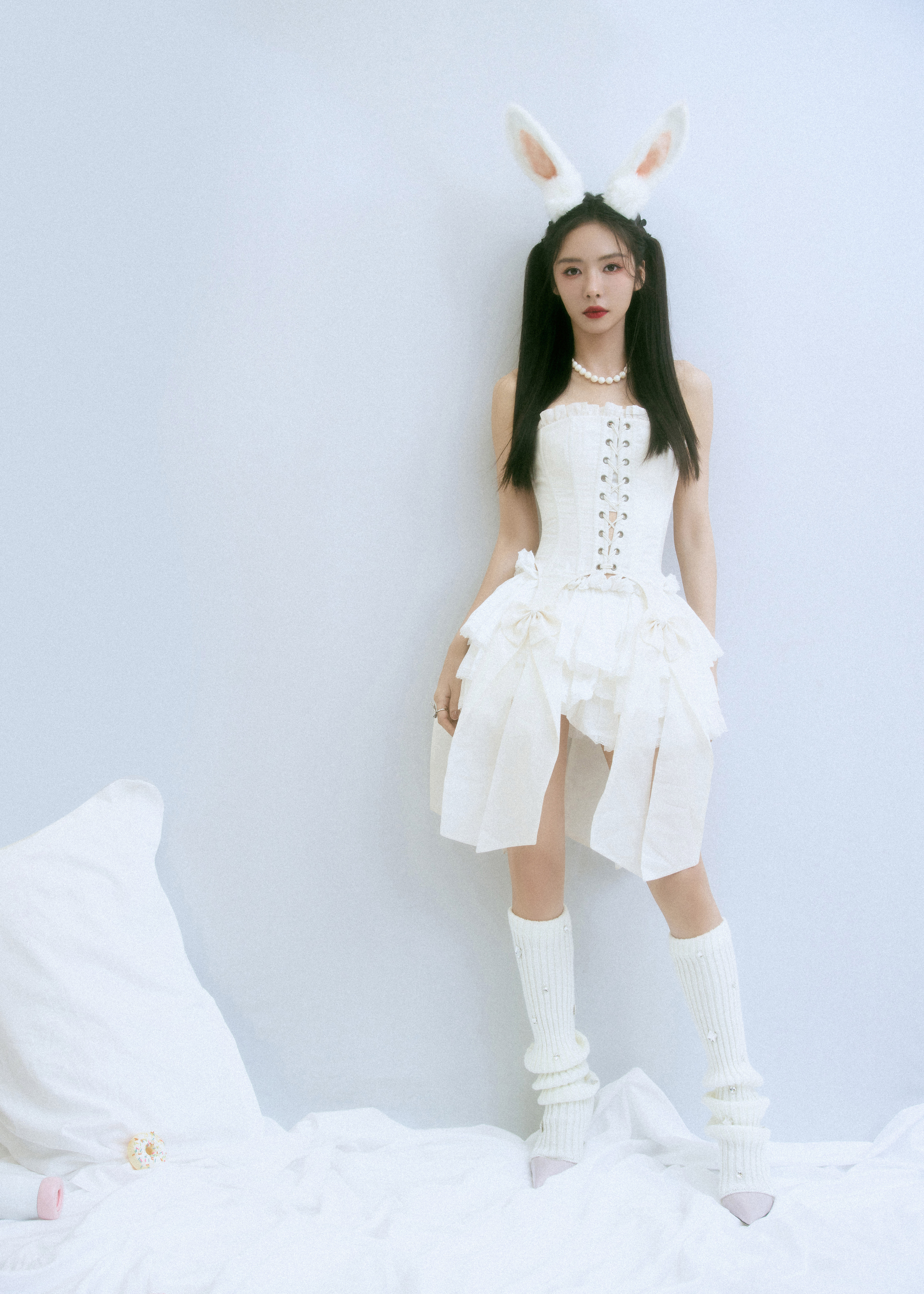 蔡文静，穿白色堆堆袜的“兔女郎”​​​