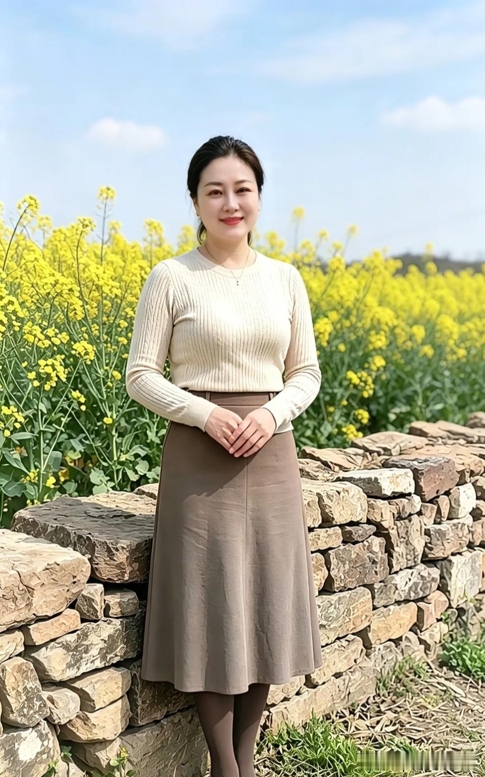五言·郊园望晴郊铺锦色，金蕊绕石墙。风软春光暖，云闲天宇长。凝眸寻野趣