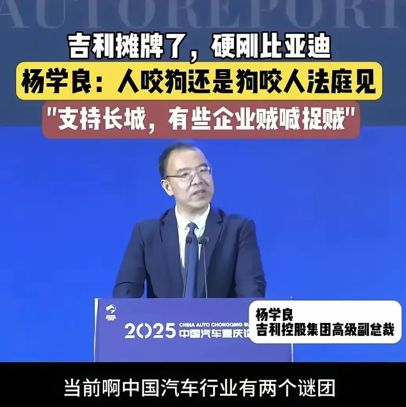 杨学良真是应了李云飞那句又坏又蠢吉利为什么突然加入战团？为什么突然和长城站队？