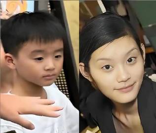何猷君儿女正脸照终于曝光了，儿子完全遗传了奚梦瑶的身高和长相，女儿却长...