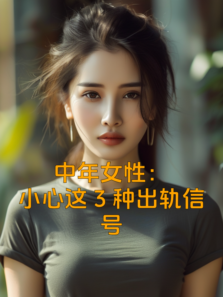 中年女性：小心这3种出轨信号