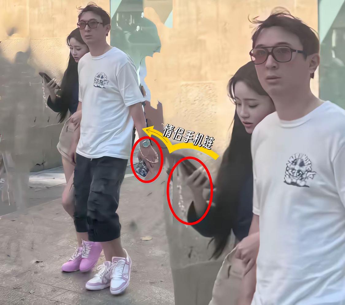 王思聪和懒懒法国度假，看起来好幸福。两人串着情侣手机链，手牵手走在巴黎街头，