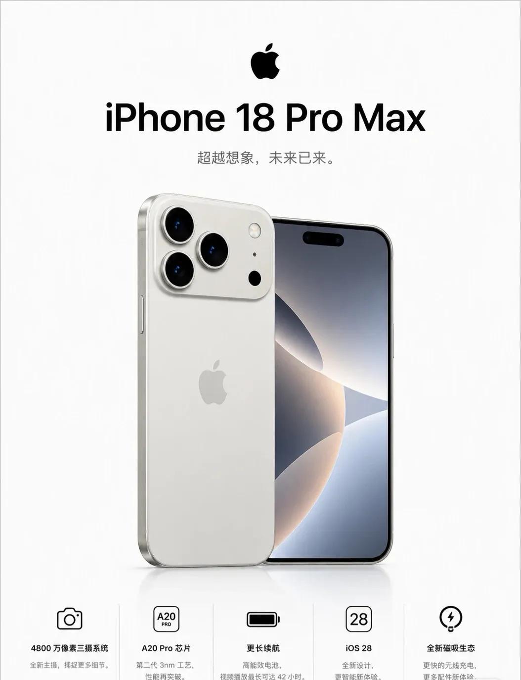 iPhone18ProMax外观爆料汇总来了📱中框放弃钛金属继续用铝合金