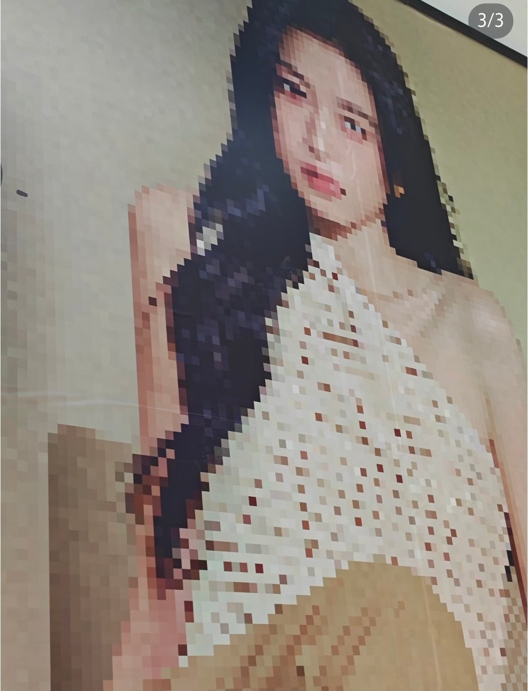 一开始还以为是博主打的马赛克，放大看发现原本就是这样……