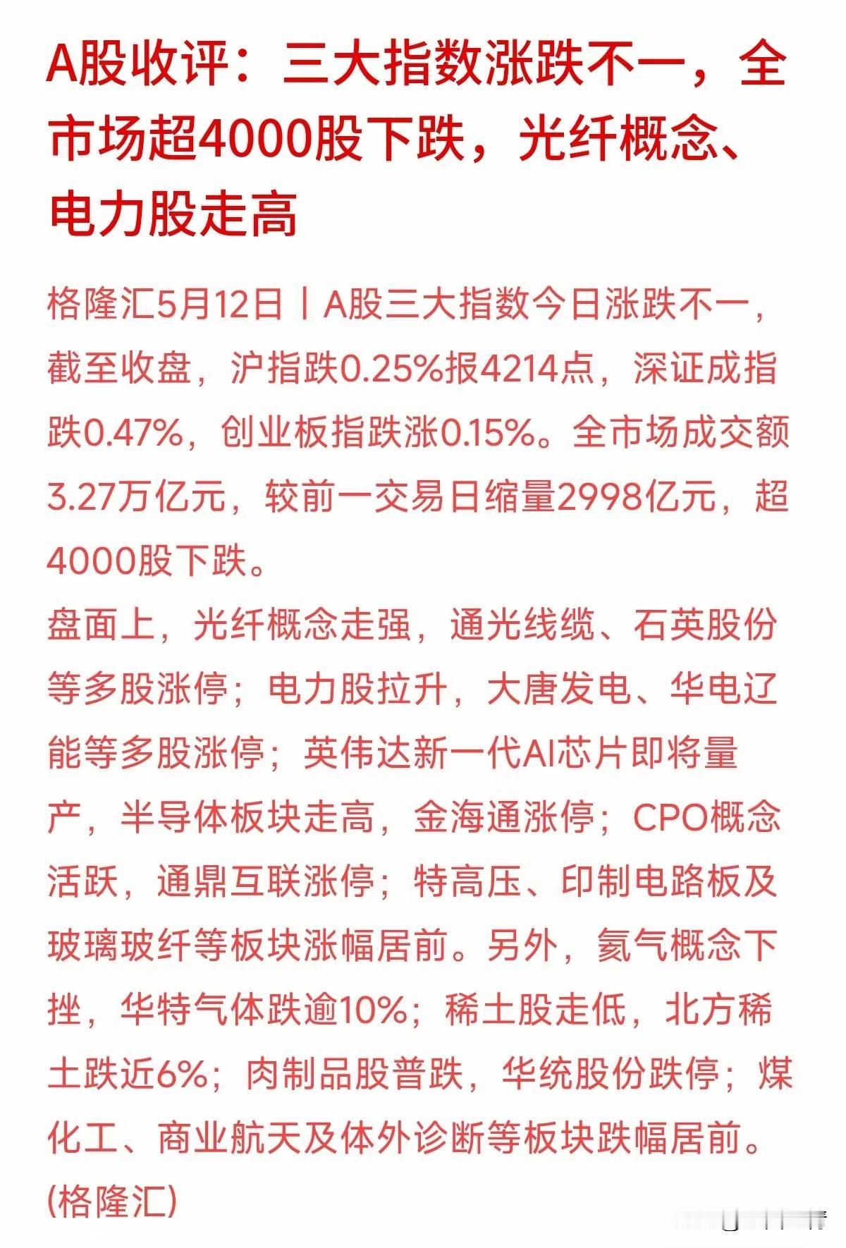 今天收盘后，小区超市老板看我盯着手机皱眉，笑着递了瓶水：“大盘没跌多少啊，你咋愁