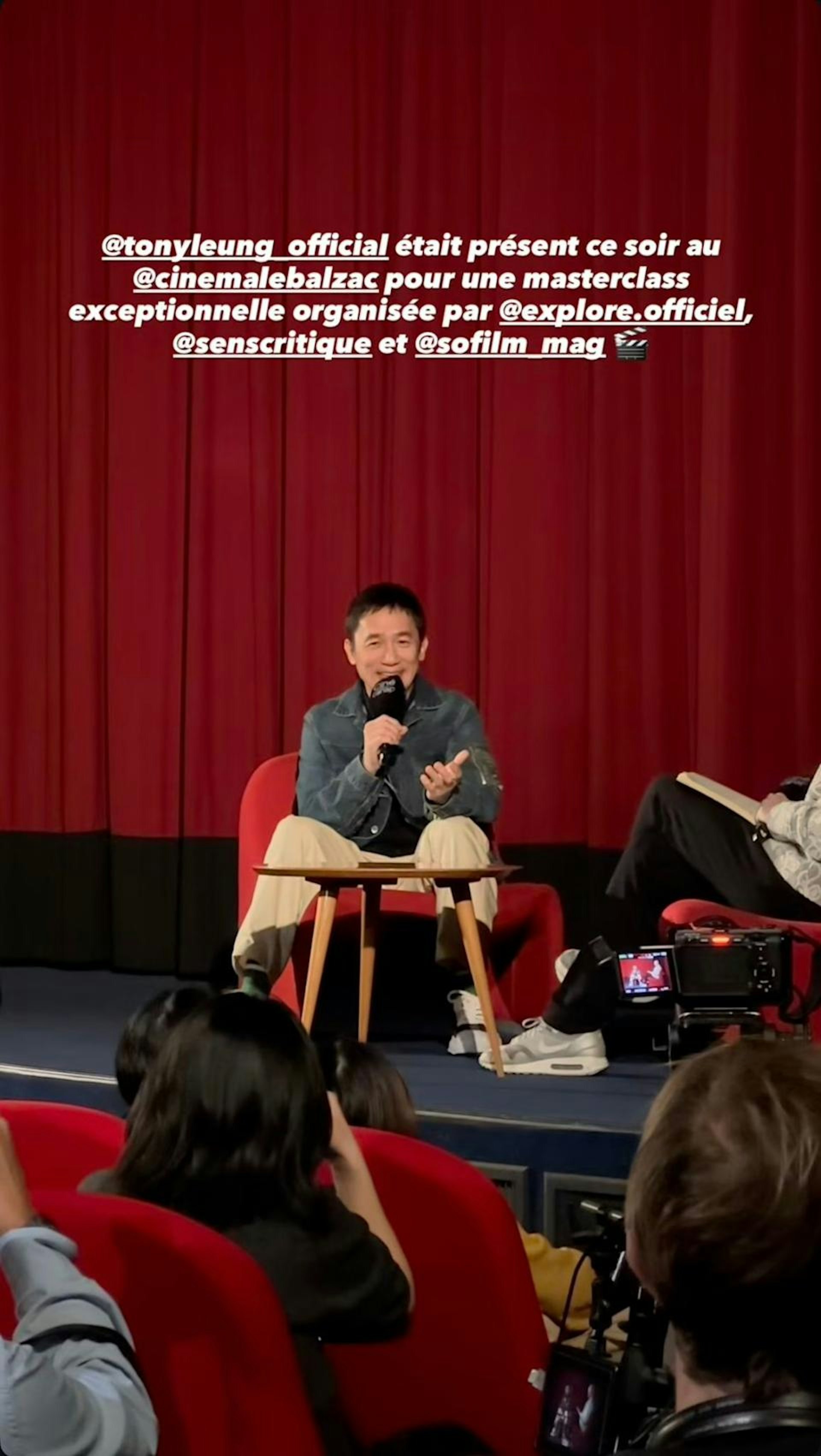 梁朝伟：「走出舒适圈生活会不一样。」