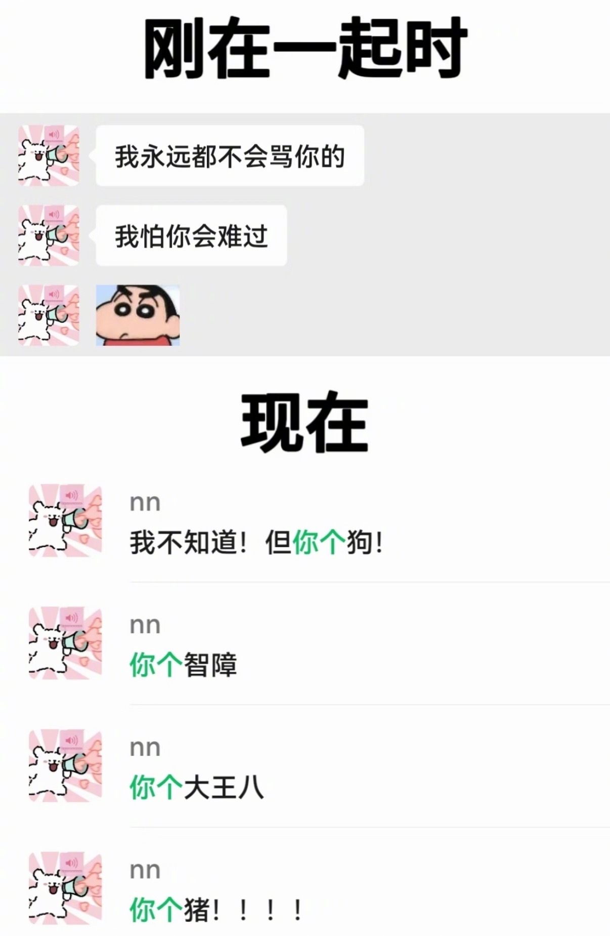 女朋友刚在一起时VS现在​​​
