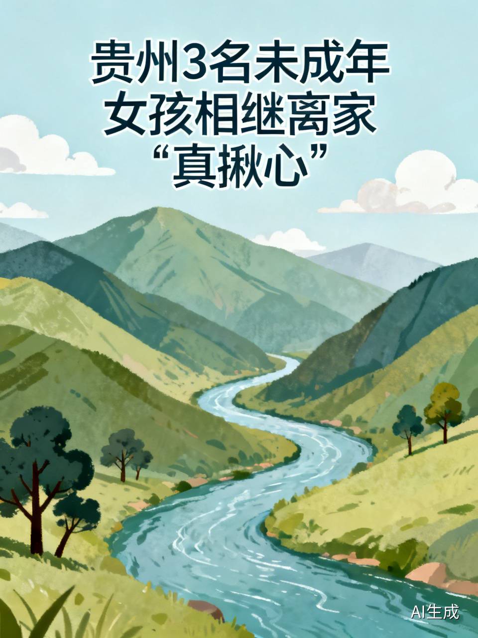 刷到贵州这三个未成年女孩相继失联的新闻，真的揪心得半天缓不过来。12岁的李子萱7月底出门，跟奶奶说去