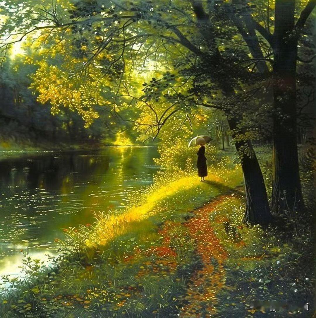 画师Suima创作的概念场景绘画作品，笔触细腻，色彩柔和。作品凭借精妙的光影，栩