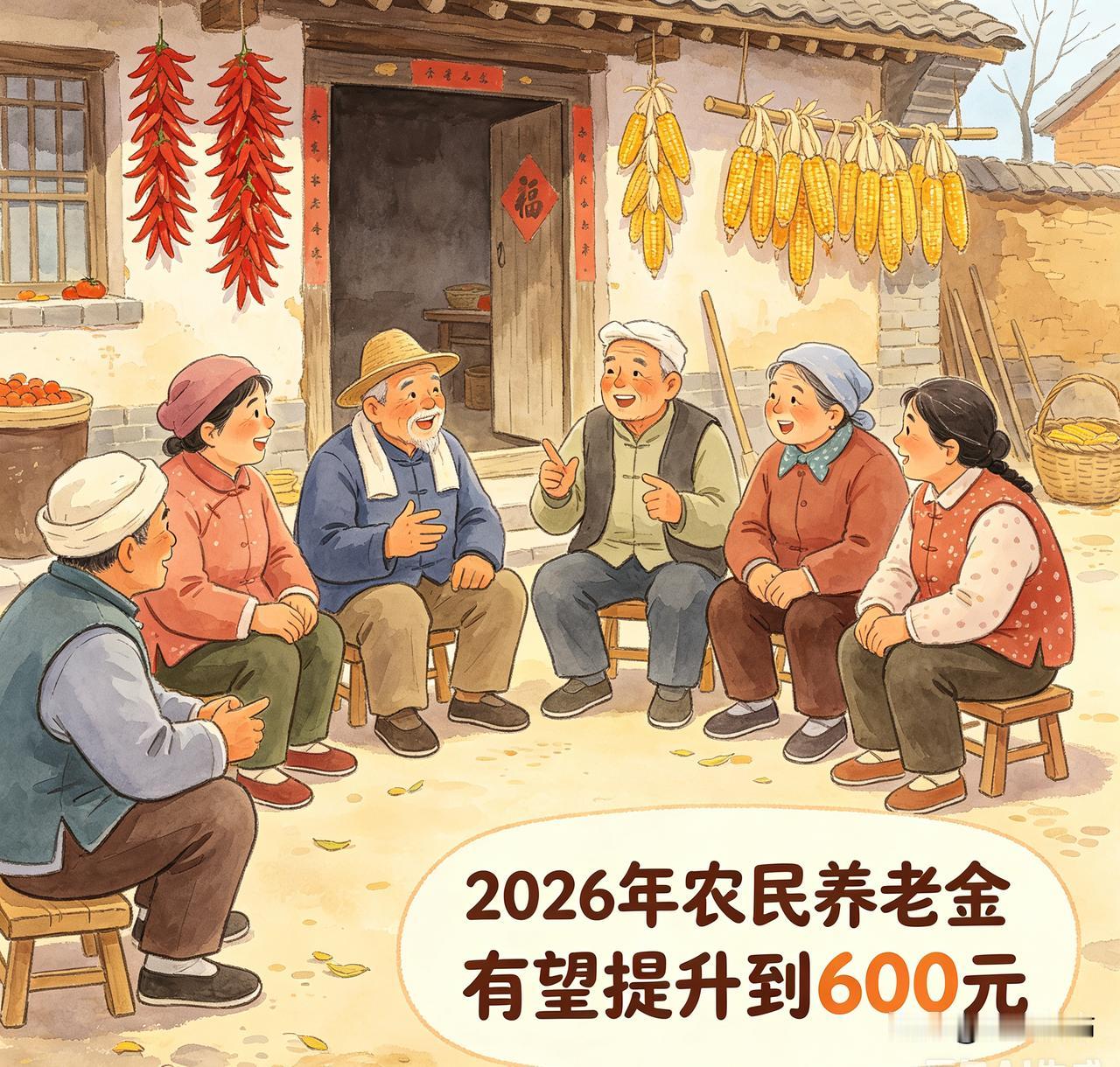 2026城乡居民养老金调整：网传“300元涨至600元”不实，官方标准这样定