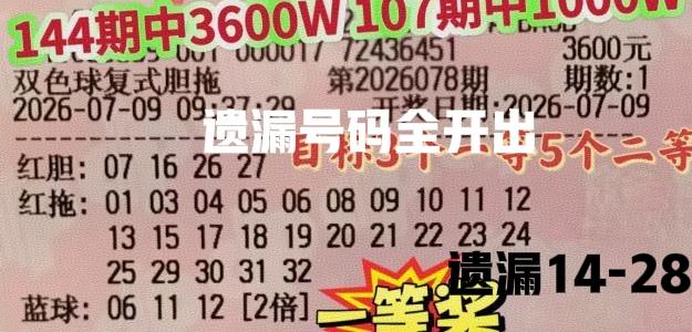 史无前例！如果不是控号，遗漏号码会如此精准开出吗？这张胆拖大复式足以说明一切，真