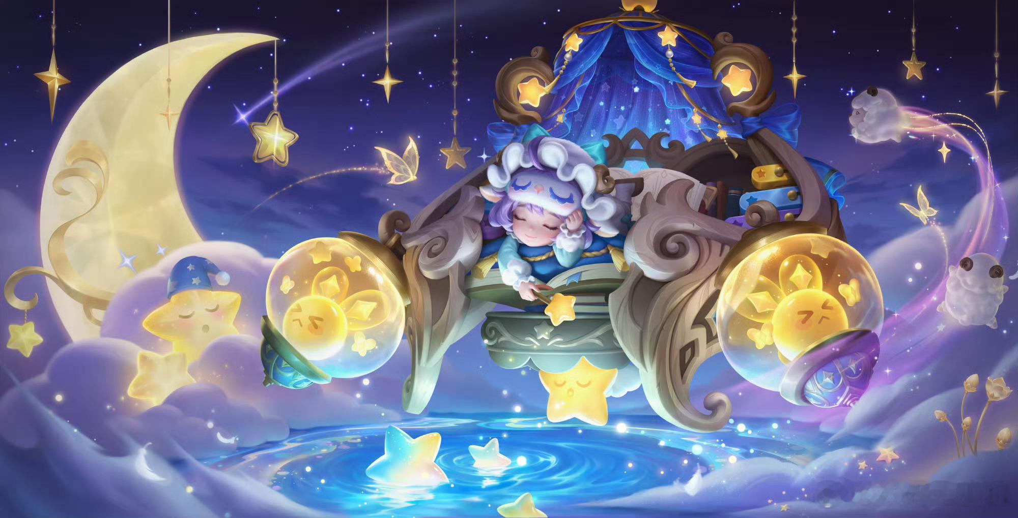 蔡文姬新皮肤奇遇梦乡估计过年又有许多辅助玩家要开心坏了，蔡文姬这皮肤效果真不错，