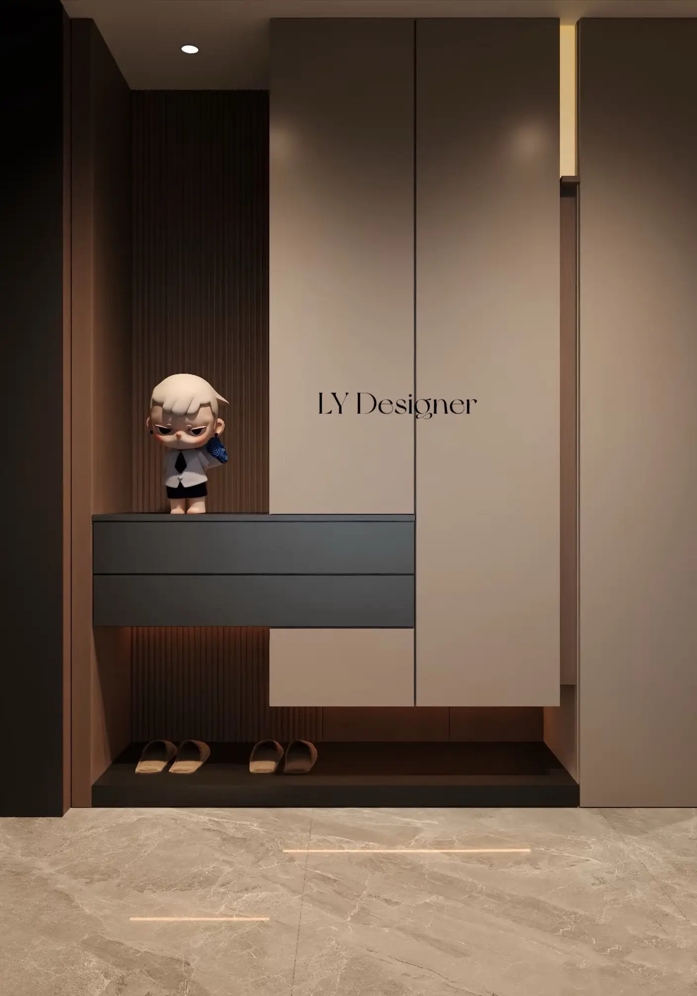 意式极简｜用深色系重构高级感客厅