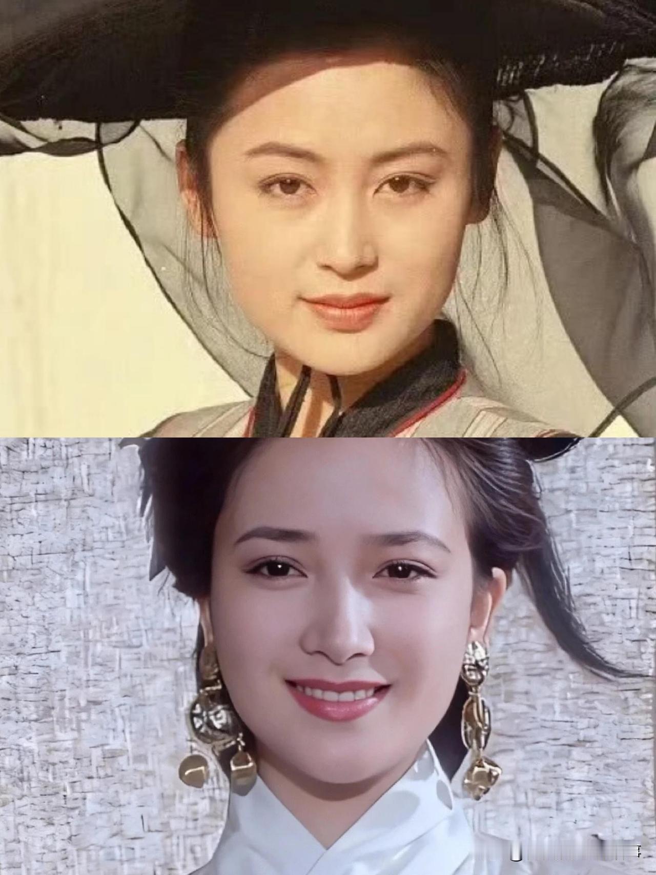 何晴陈红为啥她俩大双给人的感觉却很古典美！都说远山如黛，近水含烟，何晴和陈