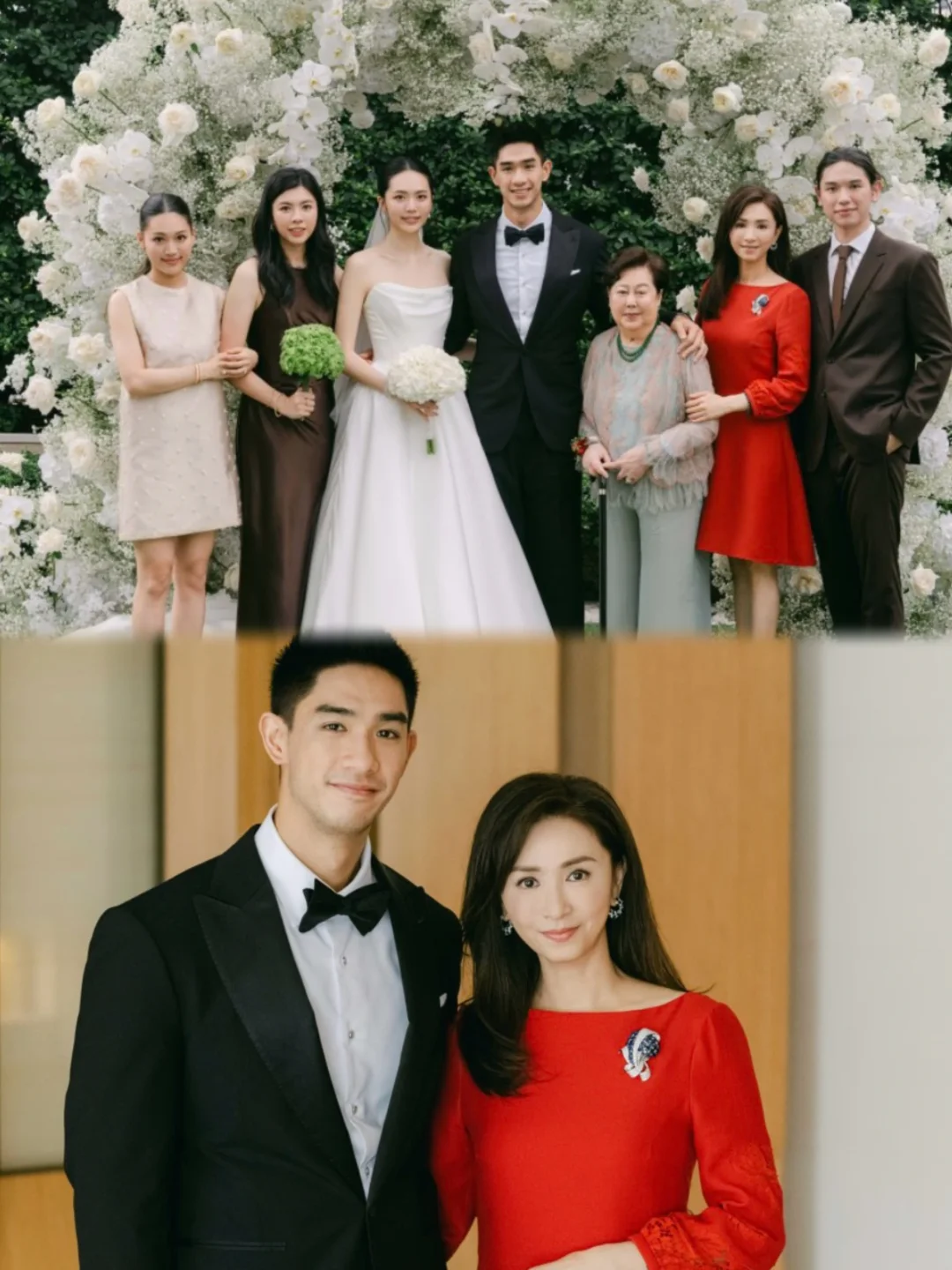 58岁冻龄港姐吴婉芳次子豪门婚礼💐庄重贵气