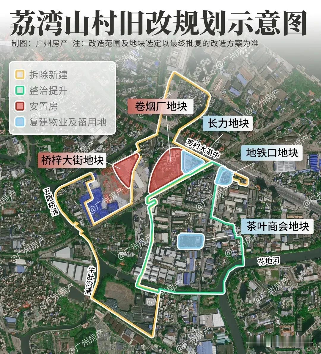 山村旧改发狠，多个地块进入征拆中！随着广汽本田芳村店的停业搬迁，山村改造拆迁范