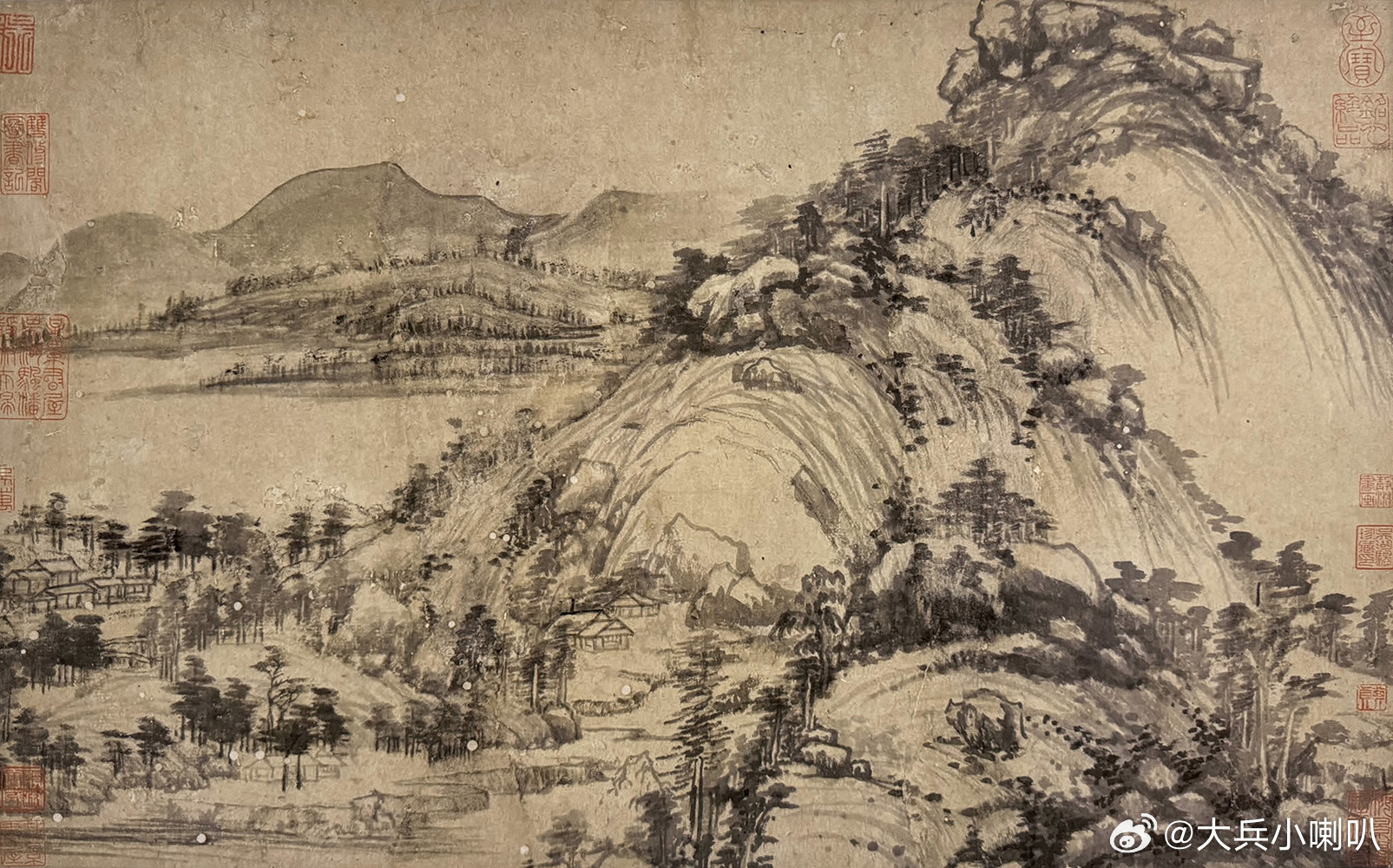 国史古风【中华名画欣赏《富春山居图》（黄公望）】《富春山居图