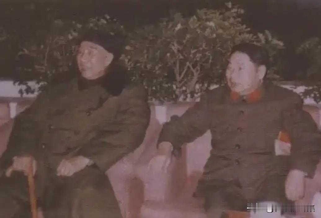 1985年春节，徐向前元帅与老部下杨得志将军在广州相聚时的合影。1979年，越南