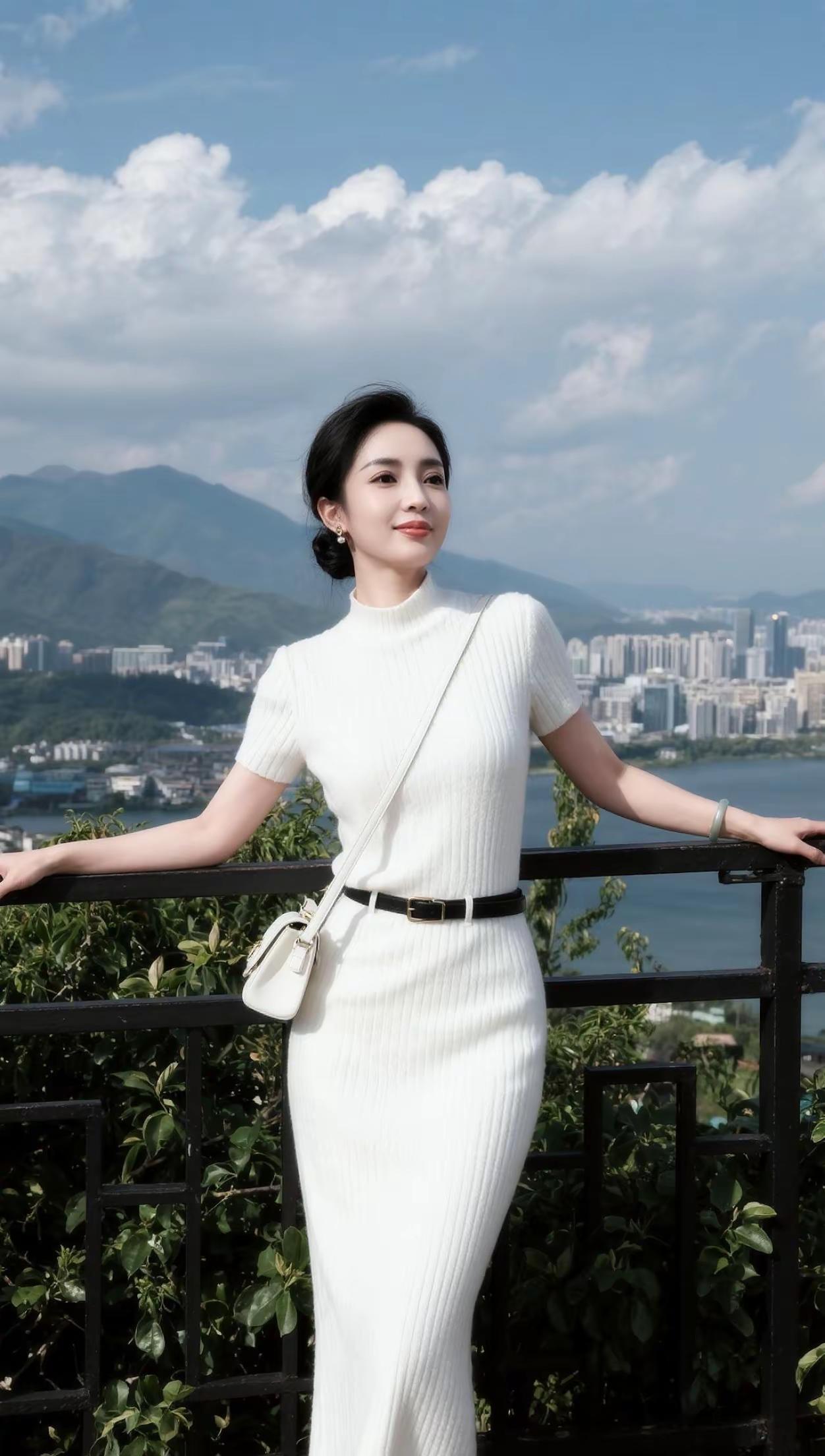 分享我的白色时尚穿搭优雅女神气质穿搭