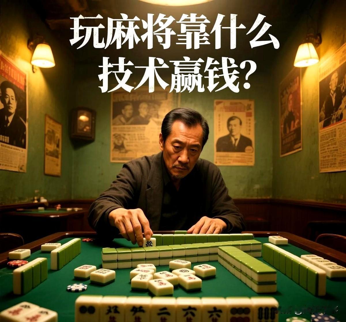 玩麻将公平竞争的话，靠什么赢钱呢？都说打牌七分靠运气三分靠技术，可要是运气和