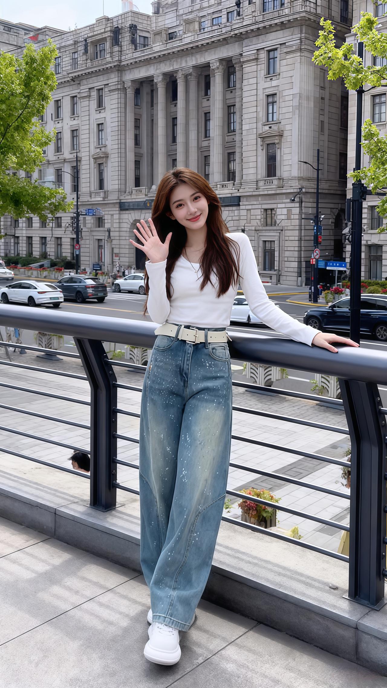 随性穿搭裤子牛仔裤韩系穿搭穿搭