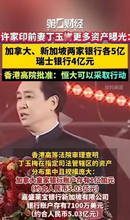 太会藏了啊！许家印前妻丁玉梅的资产真的是遍布全球，做到了“鸡蛋不放在一个篮子里”