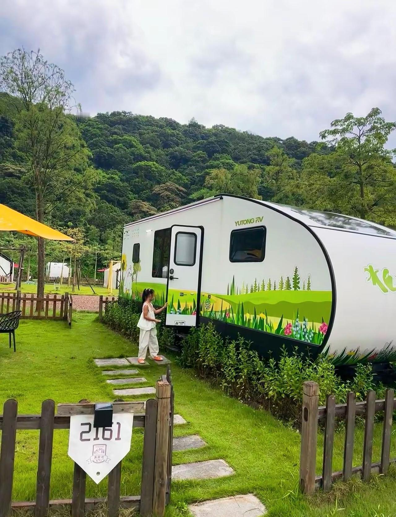 天人山水度假区·溪谷营地房车露营城市周边露营好去处天人山水帐篷