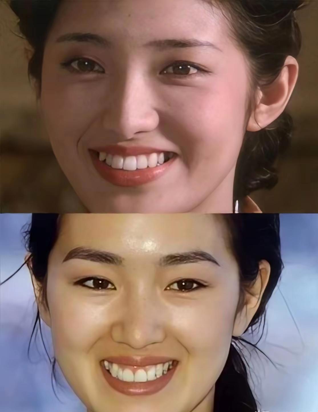 山口百惠的美像清冽的甘泉，像清凉的山风，像幽谷中的百合，这张脸是可以让人联想到世