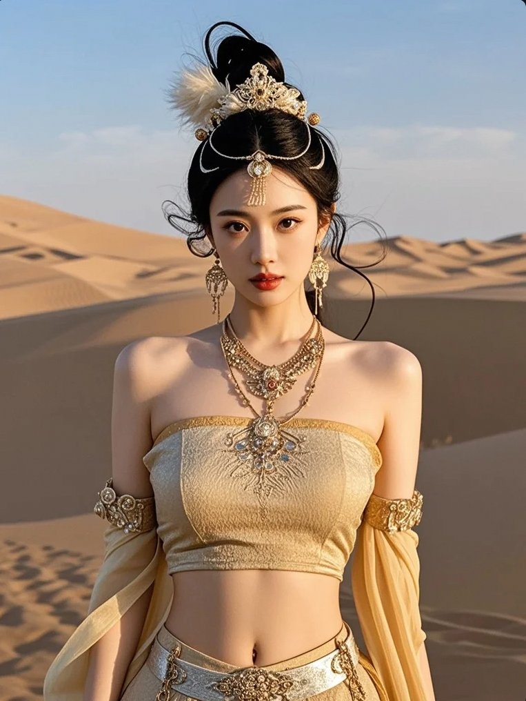 触摸屏幕，壁画里的美人正在对你眨眼